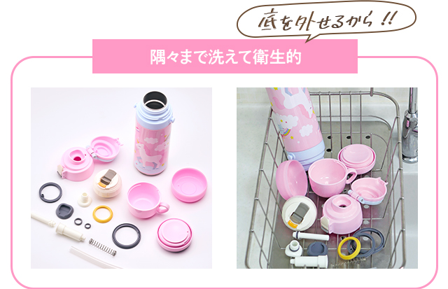 sokomo そこまで洗える3WAYキッズボトル 600mlPK ユニコーン SAKB600PK