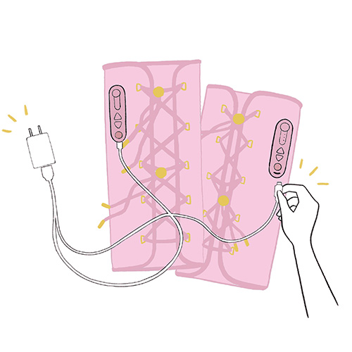 コードレスだから好きなところでケア。