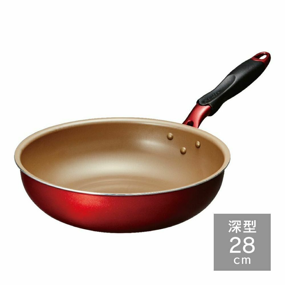 evercook α (エバークック アルファ) IH対応 フライパン 26cm レッド 2