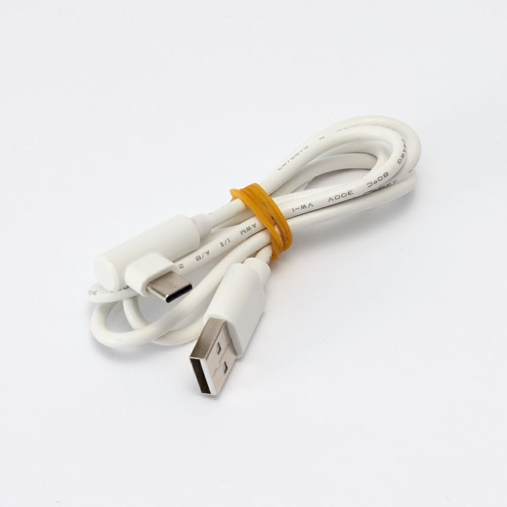 共通USB TYPE-Cケーブル ホワイト(WH) L型 139008【KAP】 | DOSHISHA
