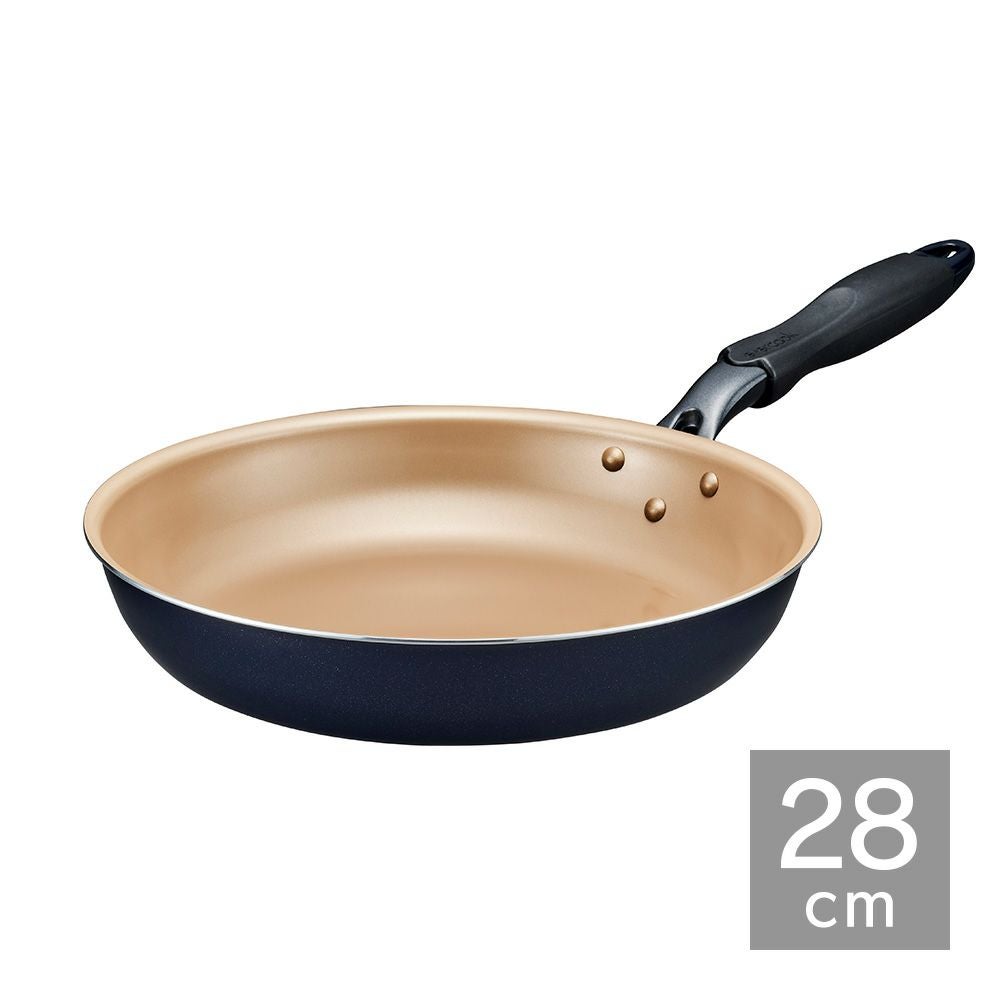 evercook(エバークック) ガス火専用 軽量 フライパン 28cm ネイビー