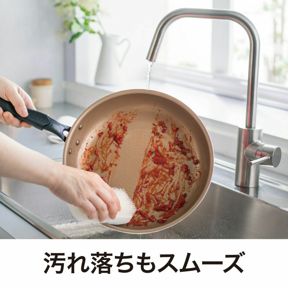 evercook(エバークック) ガス火専用 軽量 フライパン 28cm ネイビー