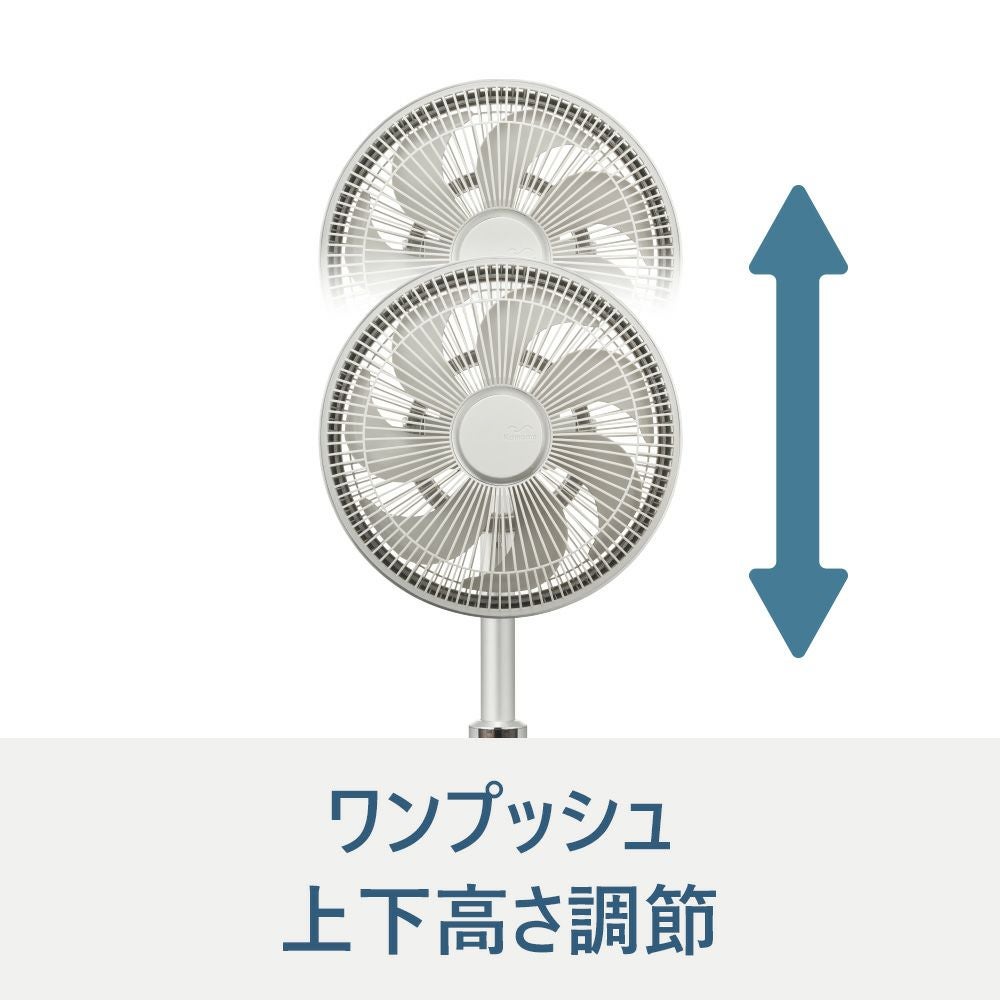 Kamomefan (カモメファン) +c lite シルバー 扇風機 K-F25AYSI【KA