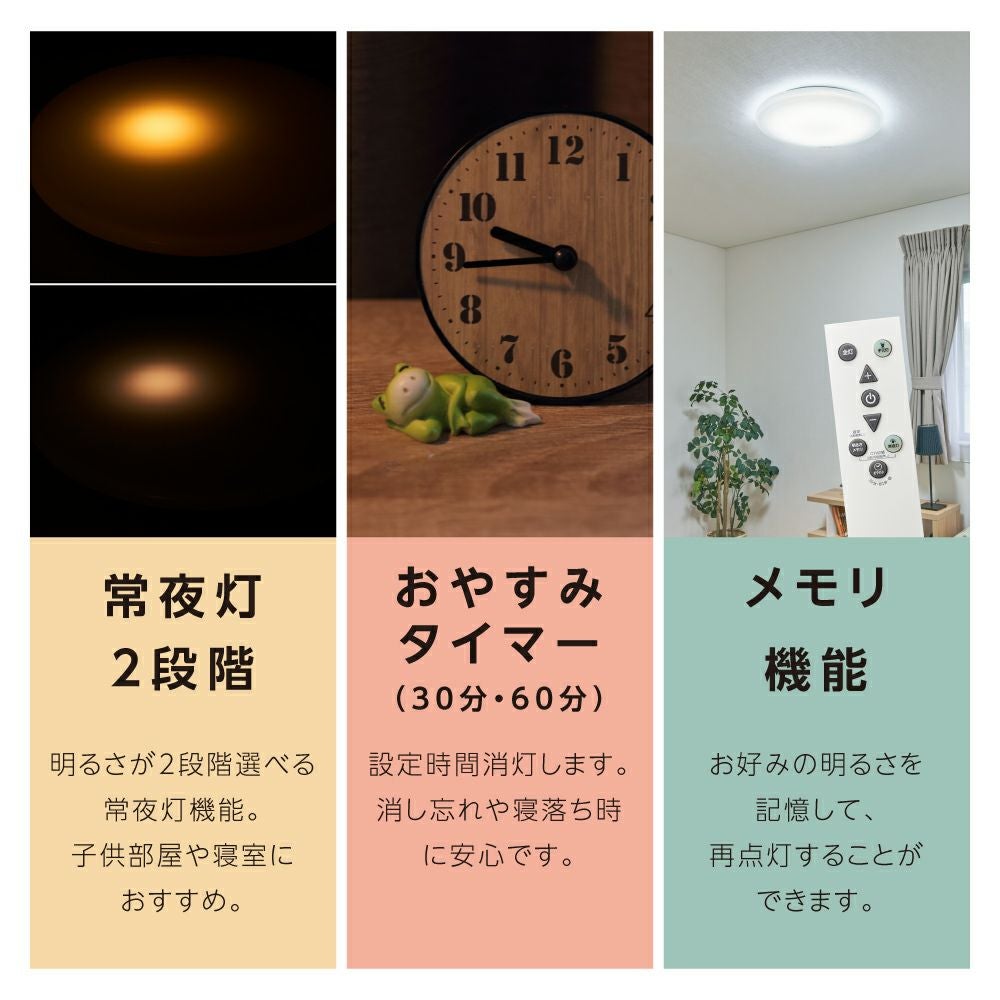 LuminousLED(ルミナス) 停電検知 LEDシーリングライト ハパつく ～6畳