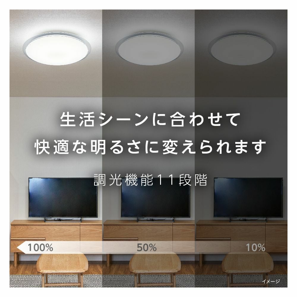 ドウシシャ ルミナス LEDシーリングライト TKE-Y08DX ～8畳用 未使用 LuminousLED Luminous LED [5年保証] LuminousLED ルミナス 停電検知 クリア枠 LED