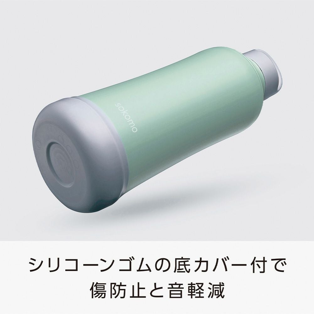 ◇夏涼◇sokomo そこまで洗えるボトル500ml ブルー SAMB500BL 【HO