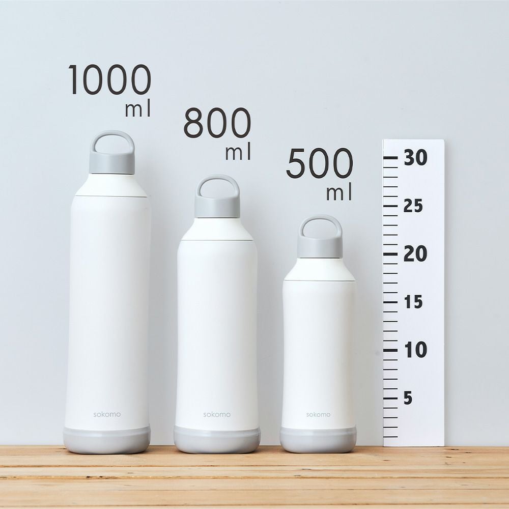 sokomo そこまで洗えるボトル800ml ホワイト SAMB800WH 【HO