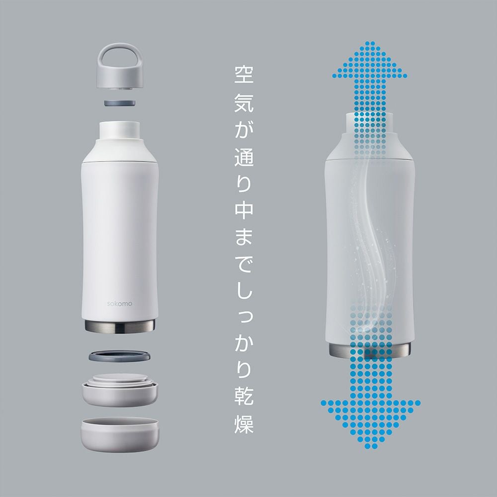 sokomo そこまで洗えるボトル1.0L ブラック SAMB1.0BK 【HO