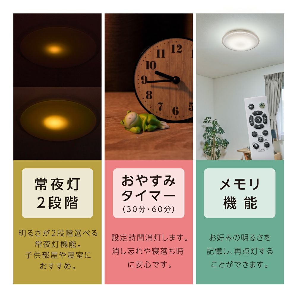 LuminousLED(ルミナス) 焚き火モード搭載 LEDシーリングライト