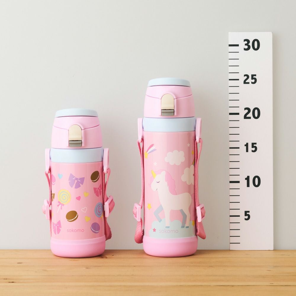 sokomo そこまで洗える3WAYキッズボトル 600mlBL きょうりゅう