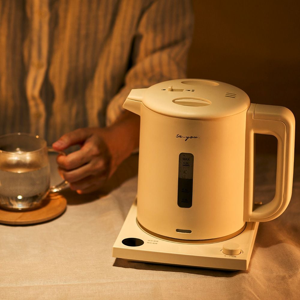 ON℃ZONE(オンドゾーン) 白湯専科 電気ケトル アイボリー EKZ-102MSI