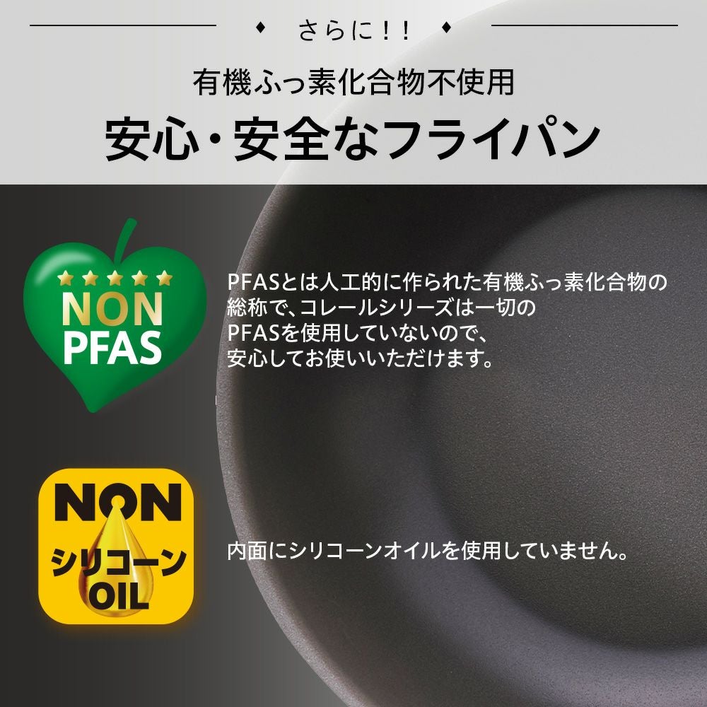 CORELLE(コレール) IH対応 フライパン 26cm CSFP26SV【HO】 | DOSHISHA