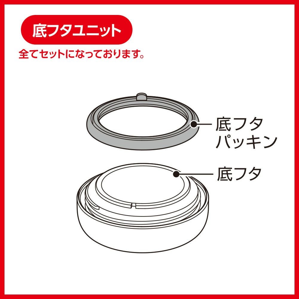 sokomo そこまで洗える3WAYキッズボトル しなこちゃんコラボ 底フタ