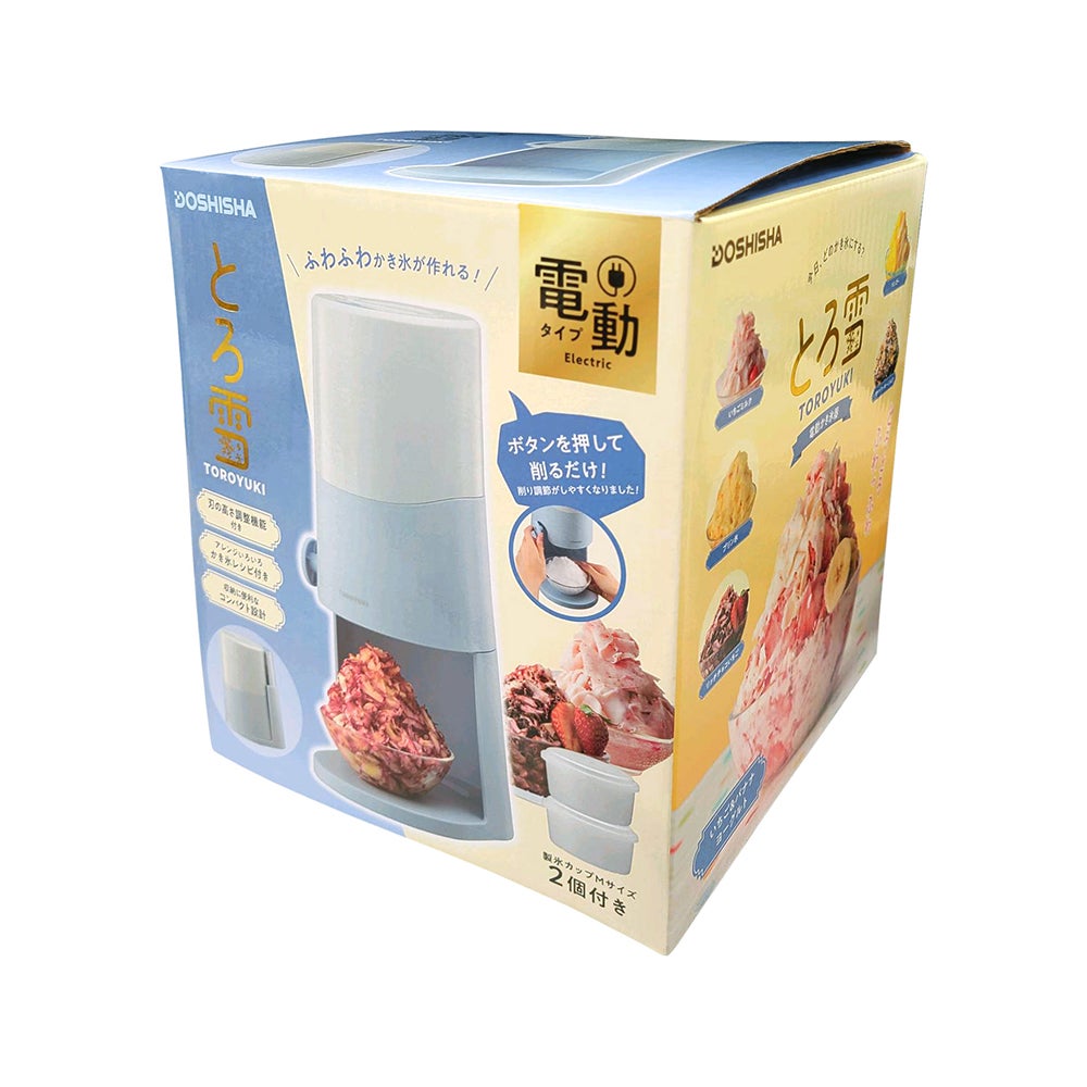 電動ふわふわとろ雪かき氷器 ブルー DTS-B5BL【HO】 | DOSHISHA Marche