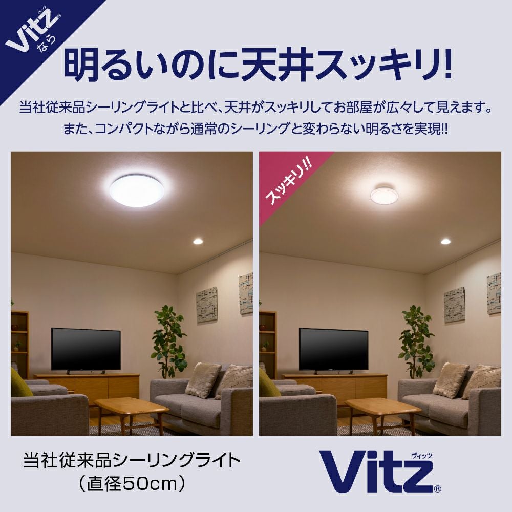 5年保証】LuminousLED(ルミナス) LEDコンパクトシーリングライト Vitz