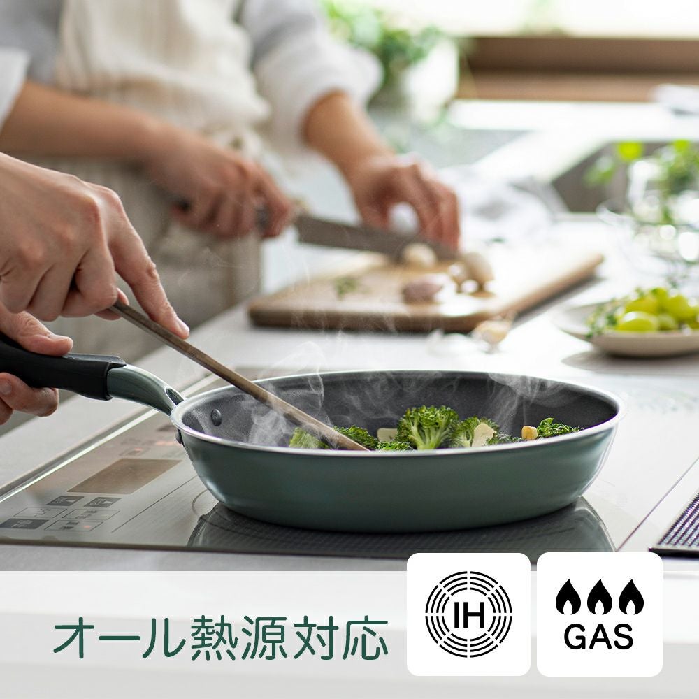 evercook GREEN(エバークック グリーン) IH対応 玉子焼きフライパン 13
