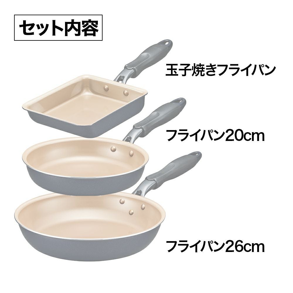 evercook(エバークック) ガス火専用 軽量 フライパン (玉子焼き/20cm