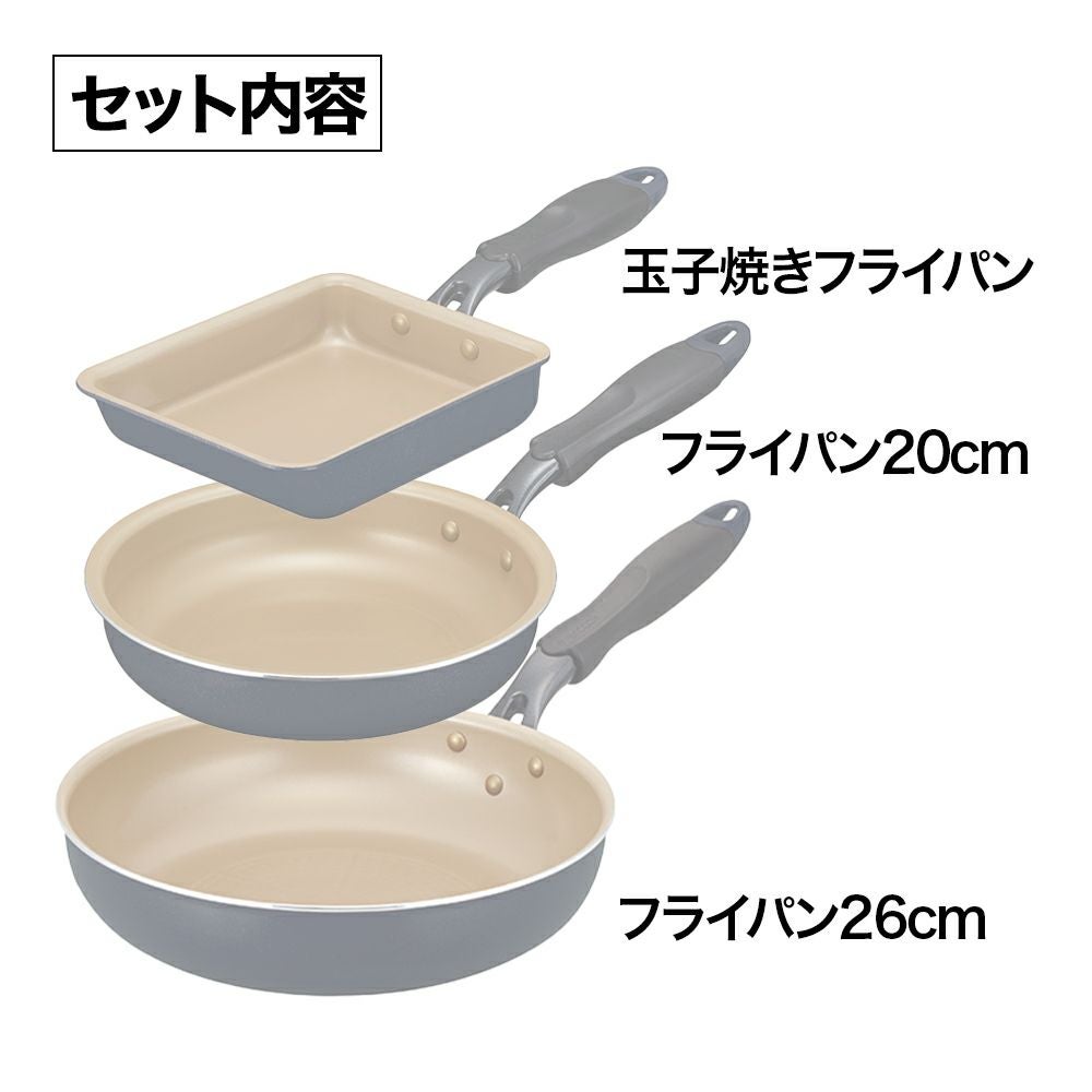 evercook(エバークック) IH対応 フライパン (玉子焼き/20cm/26cm