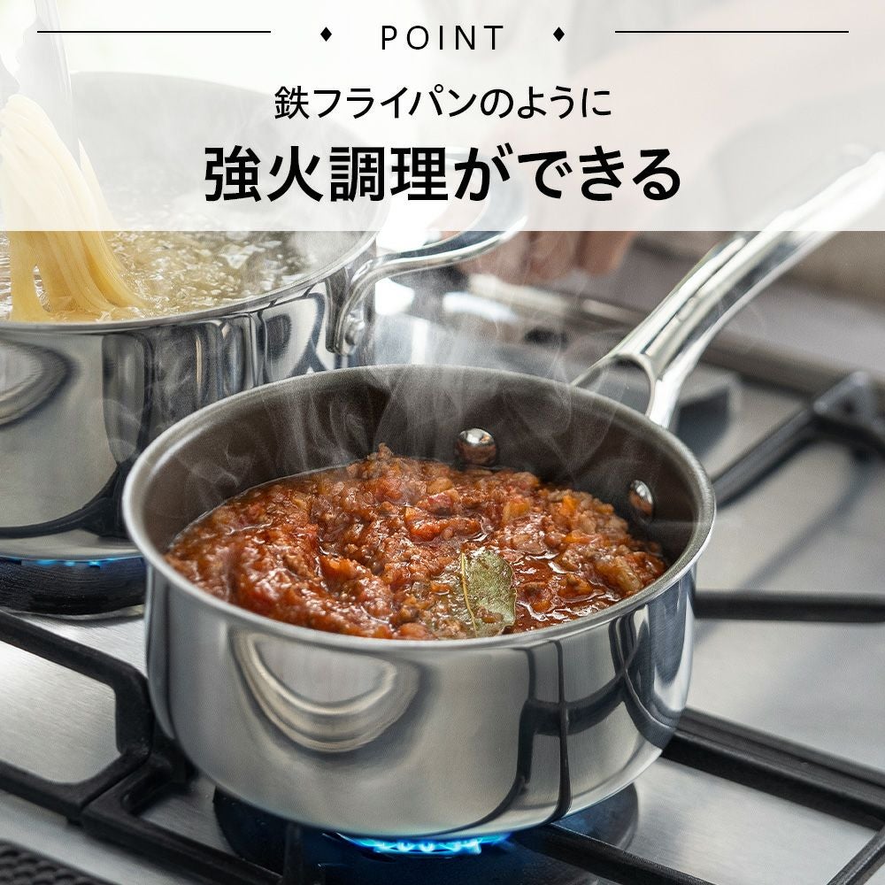 CORELLE(コレール) IH対応 ソースパン 18cm ガラスふた セット