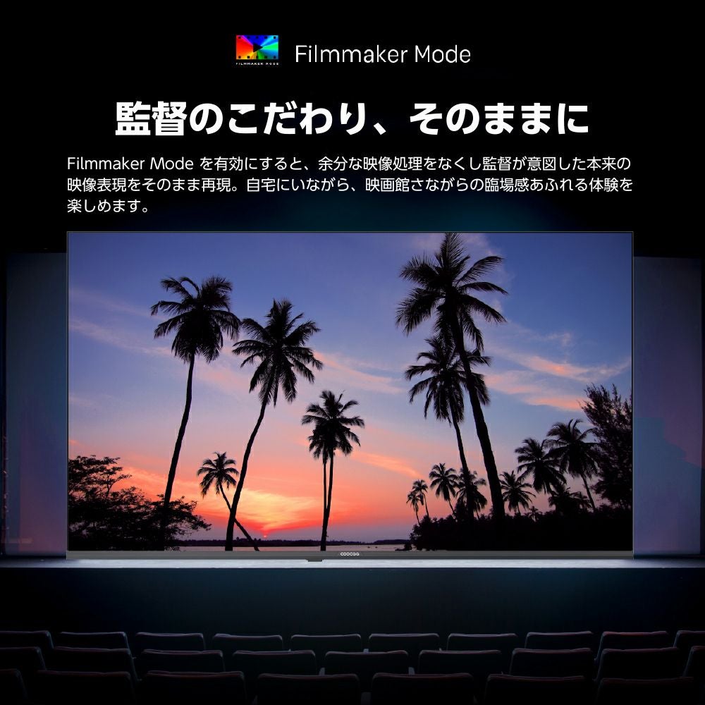 ドウシシャ coocaa(クーカ) GoogleTV搭載 Wチューナー内蔵（地上・BS