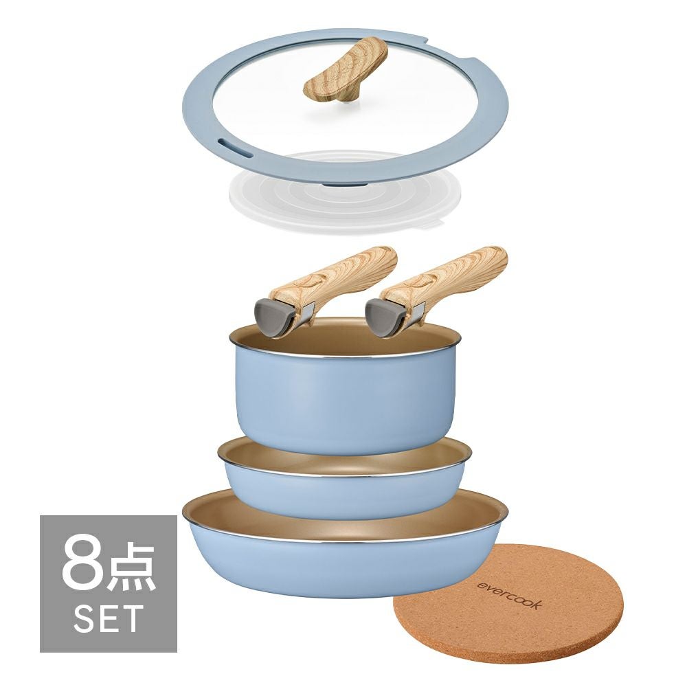 evercook fit (エバークック フィット) IH対応 着脱式 フライパン