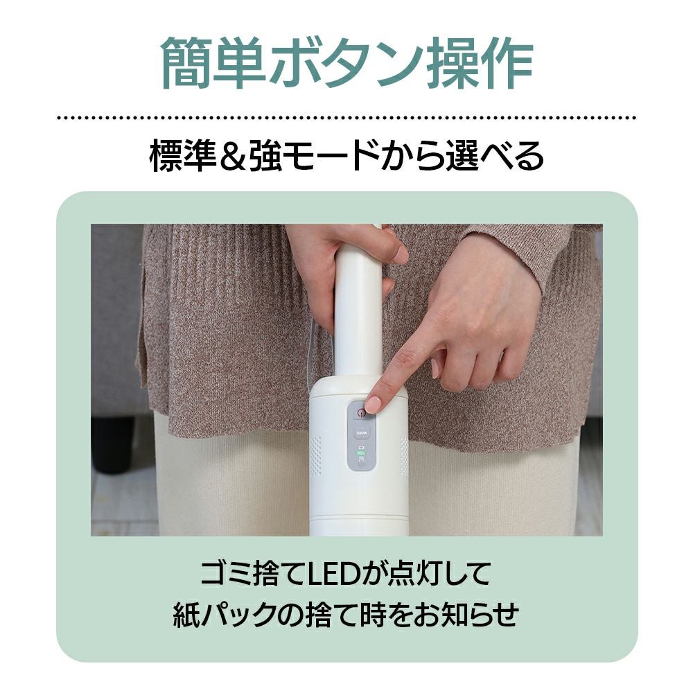 紙パック式軽量掃除機 MAGIC LIGHT II グリーン DSV-025PGR【KA