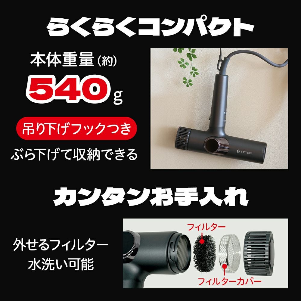 ゴリラのひとふき グレー GRD-2501GY【KA】 | DOSHISHA Marche