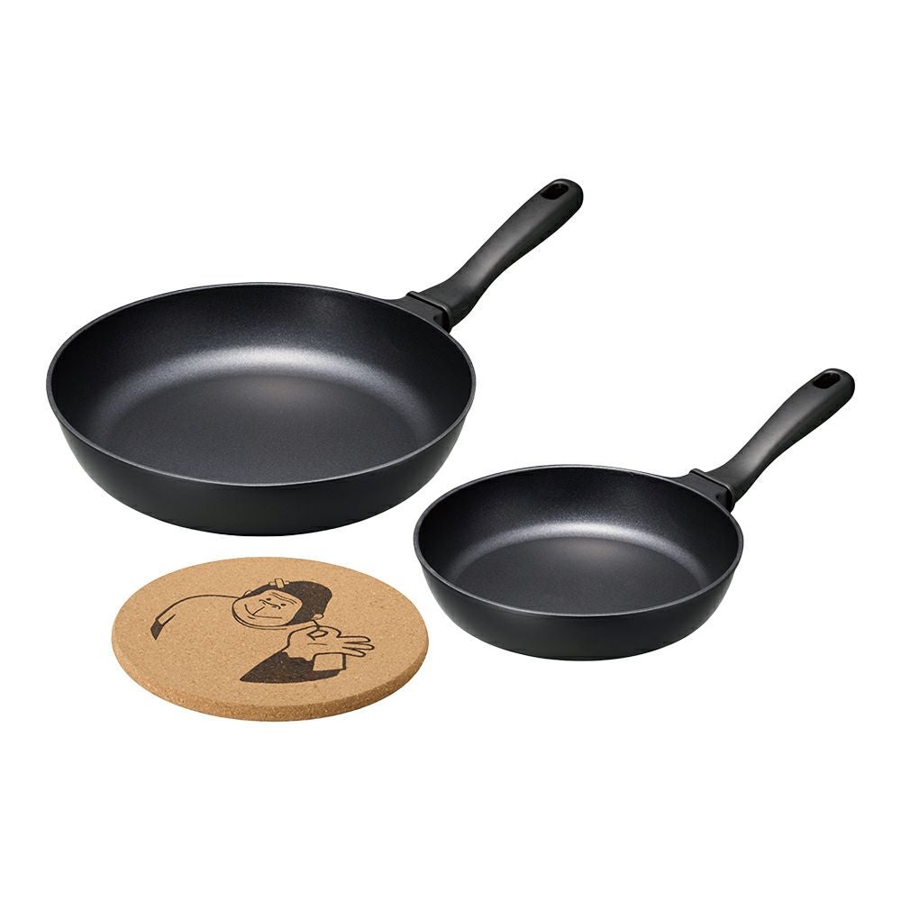 ゴリラのひとつまみ ガス火専用 3点セット GRFP2026BK【HO