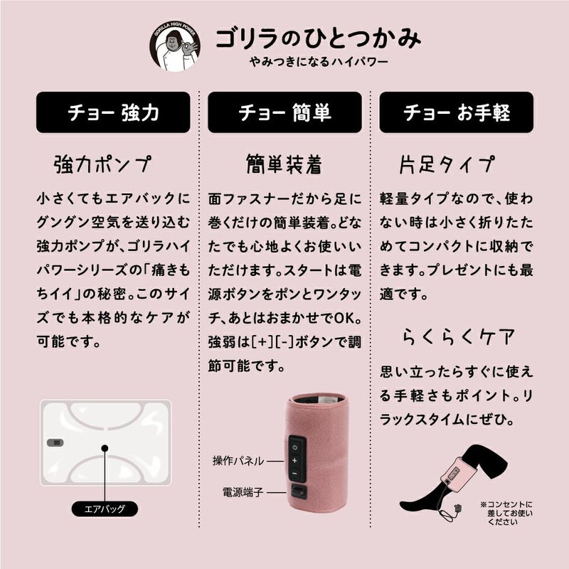 ゴリラのひとつかみ グレー 2個セット ミニトートバッグ付き GRFGY2 