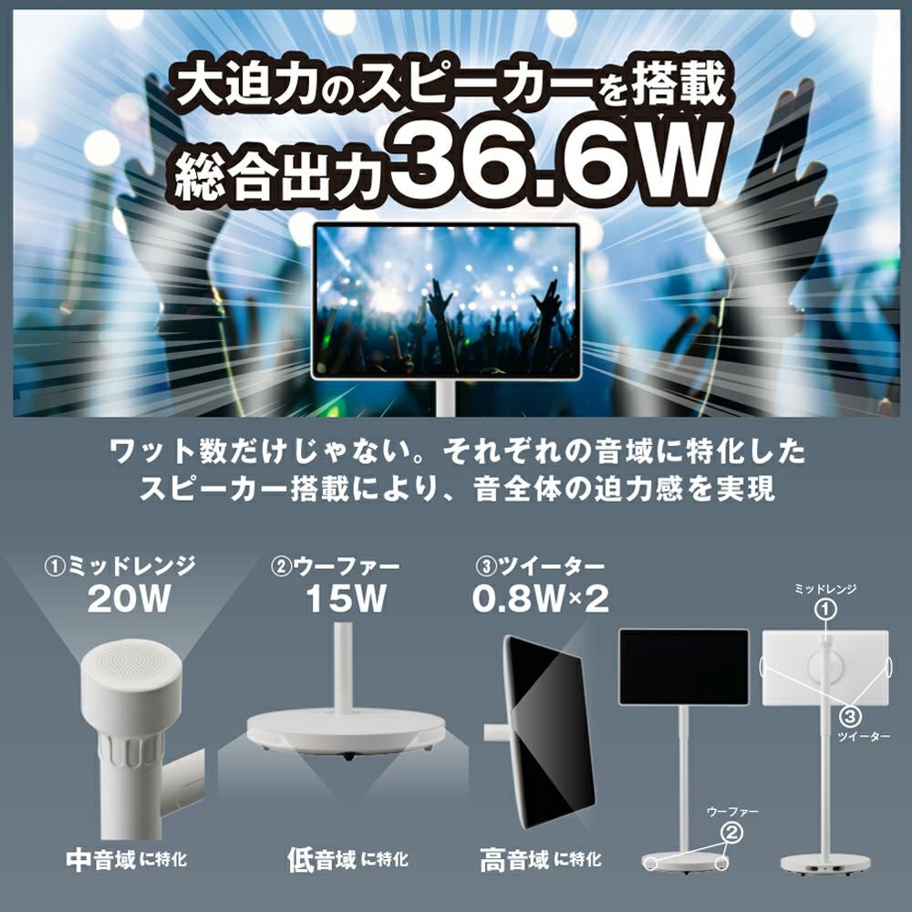 ドでかPad 27インチ 移動式モニター Andoroid タブレット 大画面 KFD