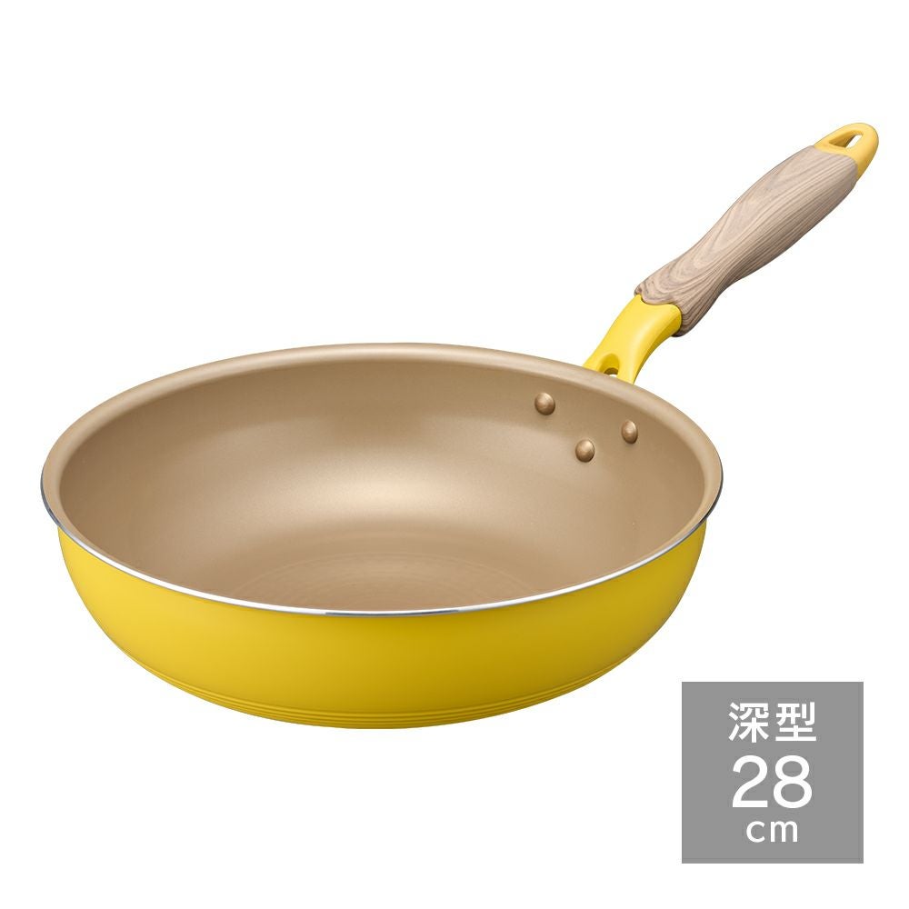 限定色】evercook(エバークック) IH対応 フライパン 28cm 深型 メロウ