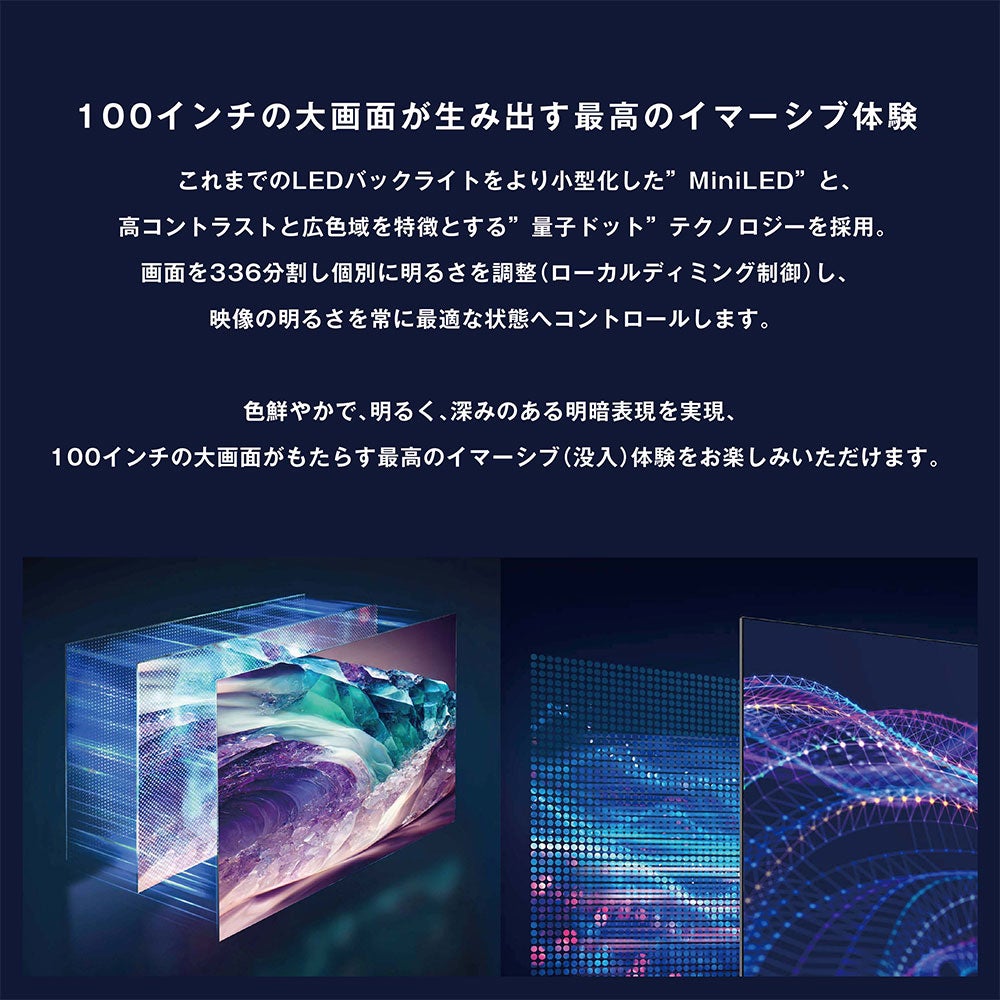 ORION(オリオン) GoogleTV搭載 チューナーレス スマートテレビ 100v型