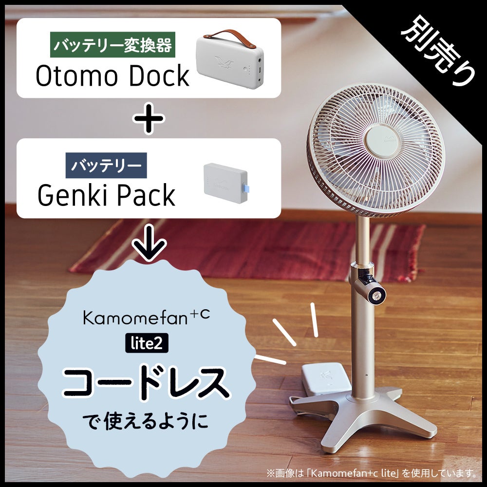 Kamomefan (カモメファン) +c lite 2 シャンパンゴールド 扇風機 K
