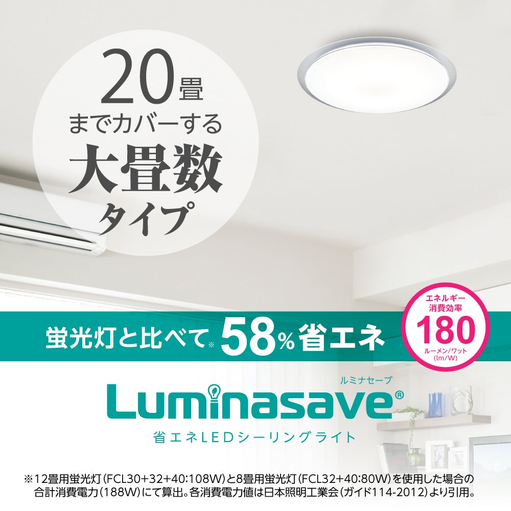 ◇夏涼◇Luminasave(ルミナセーブ) 省エネ とにかく明るい LED