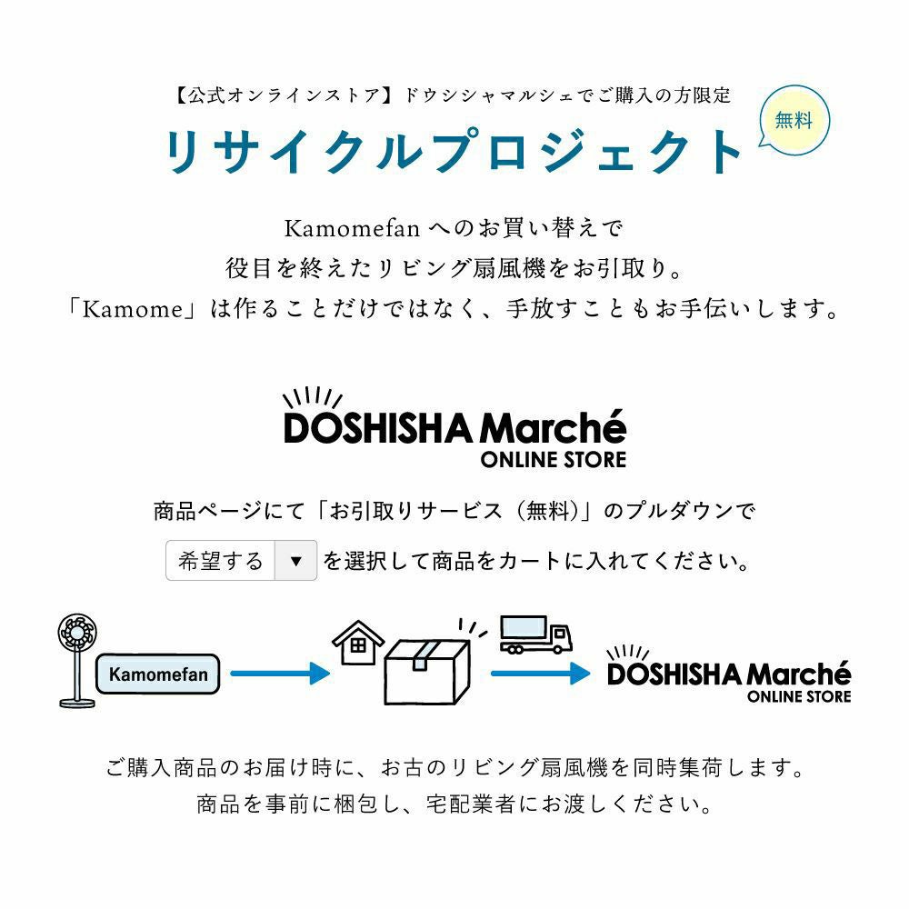 Kamomefan (カモメファン) +c lite 2 シルバー 扇風機 + Otomo Dock