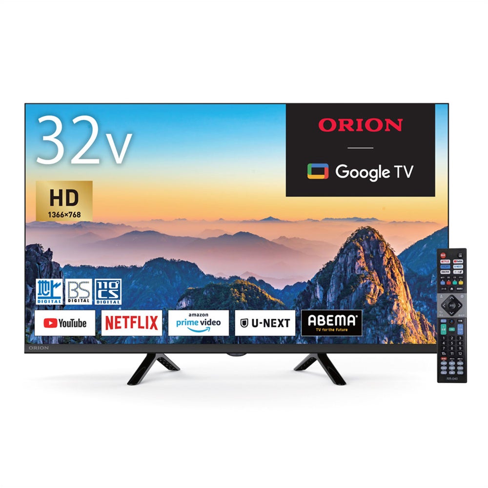 ORION(オリオン) GoogleTV搭載 チューナー内蔵（地上波・BS・CS対応