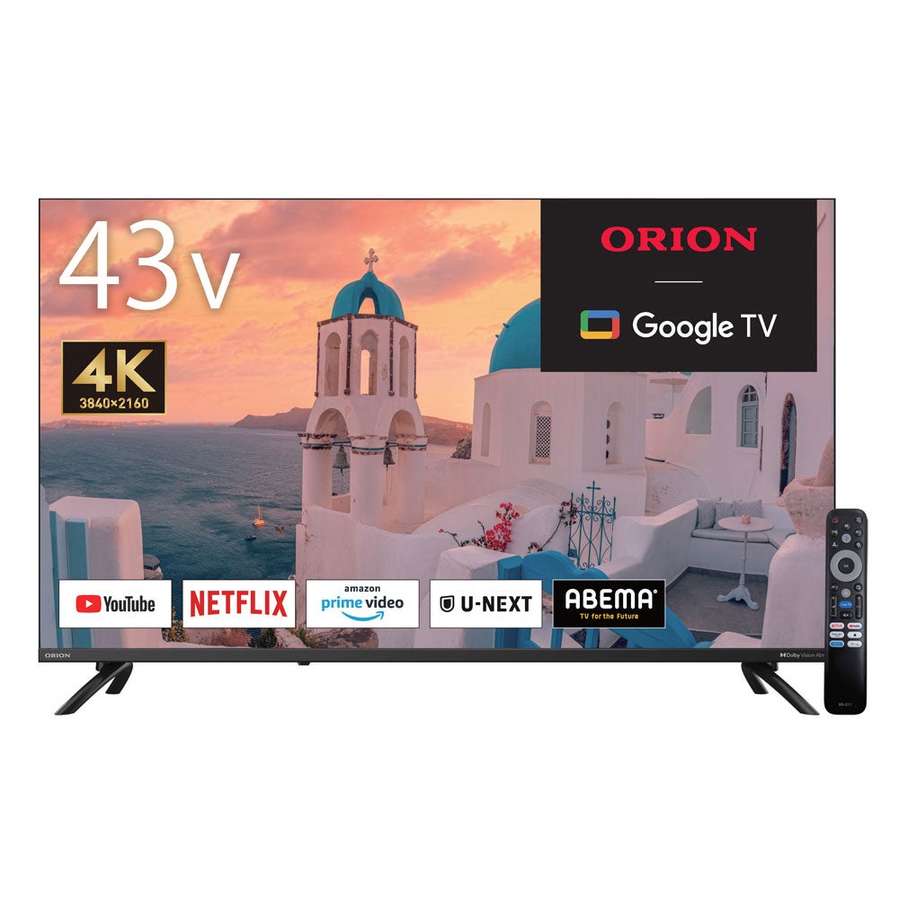 ORION(オリオン) GoogleTV搭載 チューナーレス スマートテレビ 43v型