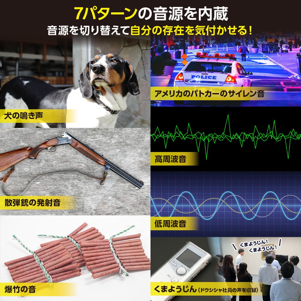 くまようじん 7パターン音源内蔵 Bluetooth®スピーカー KUMA-1